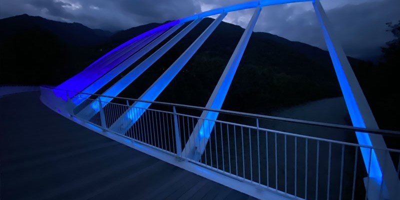 Mount Carasso-Bellinzona footbridge